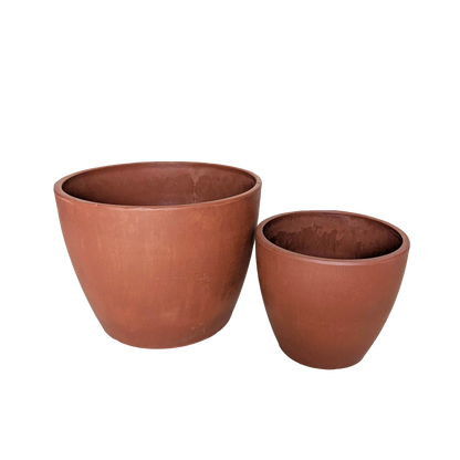 Black and TerraCotta Eco Pots